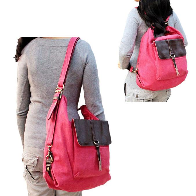 Tas Ransel & Selempang Fashion Import Lux BOURZU 2 IN 1