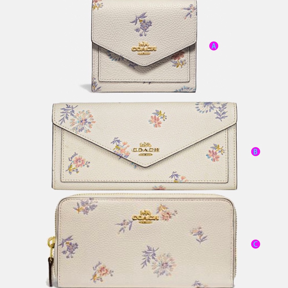 CHEKOUT. (SameDay Grab) 69842 69849 69832 coach Ladies Fashion Prairie Printed Organ Pleated Long Zi