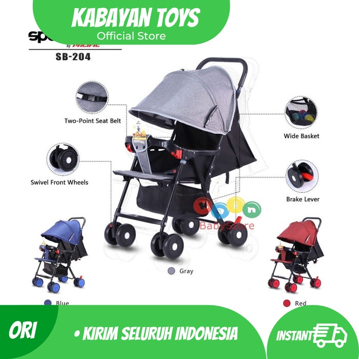 Terlaris Stroller Bayi Spacebaby Sb 204 New