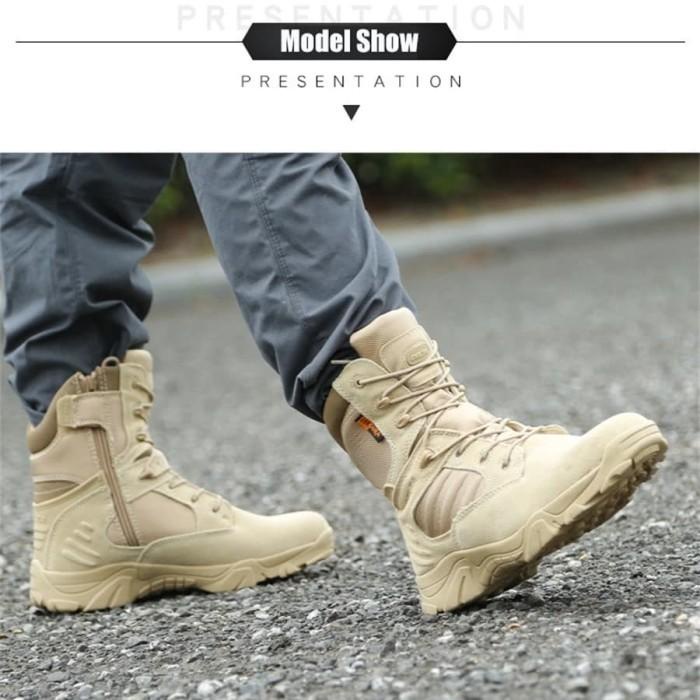 Sepatu Pdl Delta Tactical Original Panjang 8 Inch Hitam Import