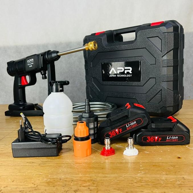 Mesin cuci mobil motor APR JAPAN A10 jet Cleaner Steam cordless 2batre