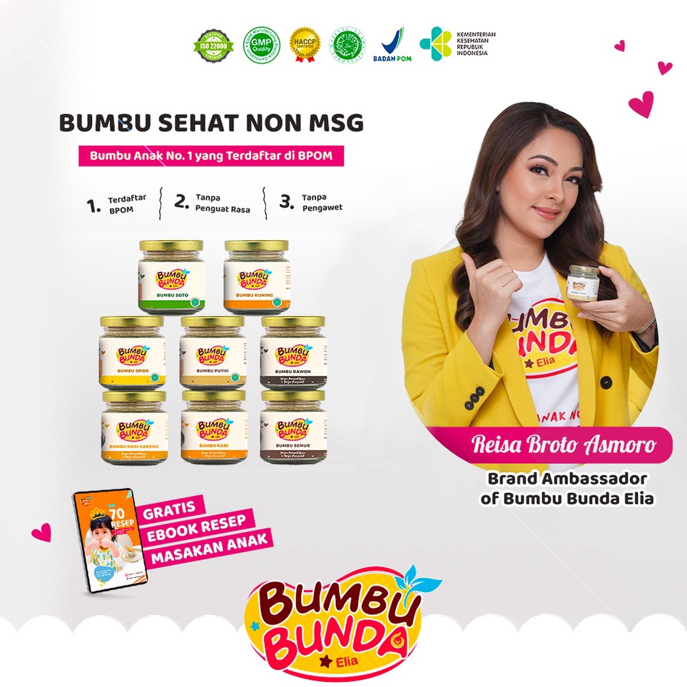 

☍☌✵❂ Bumbu Bunda Elia - Bumbu Non MSG / Bumbu MPASI / Kaldu MPASI / Kaldu Bayi / Bumbu Soto Bumbu Opor Bumbu Putih Bumbu Kuning Bumbu Semur Bumbu Rawon Bumbu Kari Bumbu Nasi Goreng / cheese powder Bumbu Mpasi Murah Banget