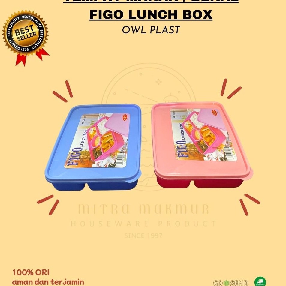 On Trend OWL PLAST - TEMPAT BEKAL MAKAN / LUNCH BOX / TEMPAT CATERING v Produk Premium ★★.