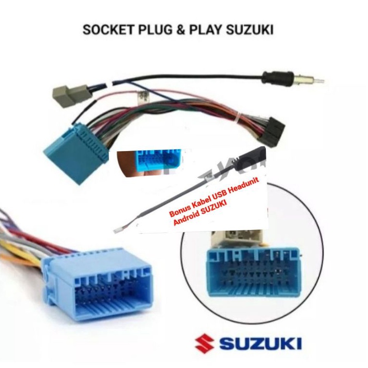 ￣ Bonus Kabel USB untuk Andoid SUZUKI / Kabel Soket Head Unit Android Suzuki Ertiga Suzuki Swift Suz