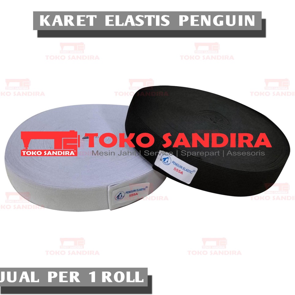 ⁎SZU 1 ROL KARET ELASTIS 3 CM/KARET PENGUIN 555A/KARET 3 CM/KARET MURAH/KARET ELASTIC PENGUIN 3 CM/K