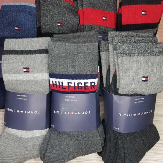 ✬Jjp kaos kaki tommy hilfiger tebal panjang unisex banyak motif original ❁ ➮