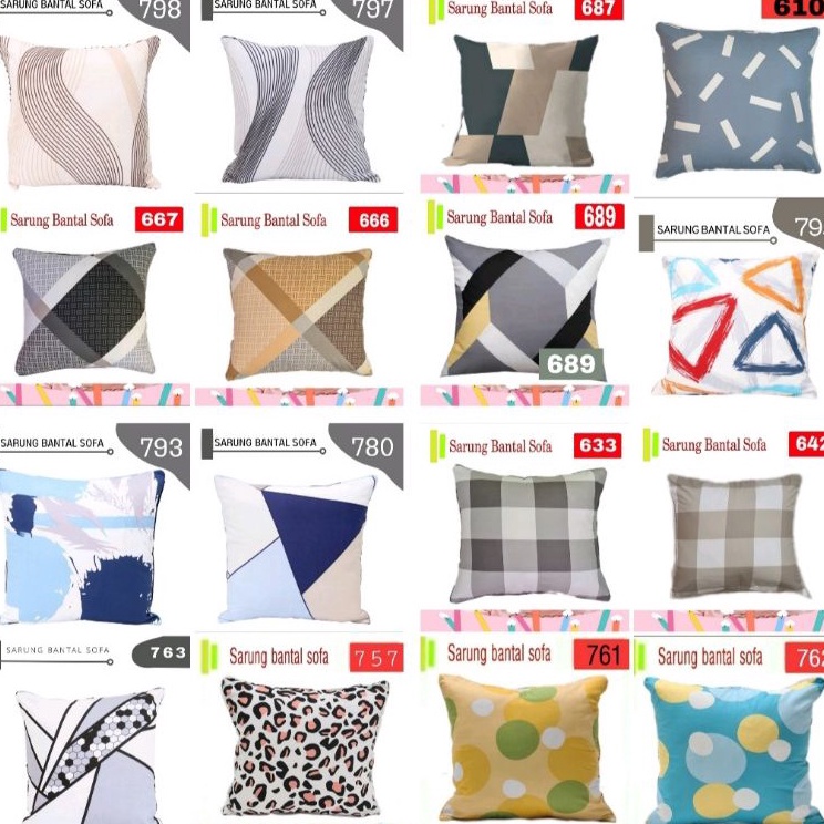Paling Popular sarung bantal sofa 50x50 var 3 g Special Edition ✪.