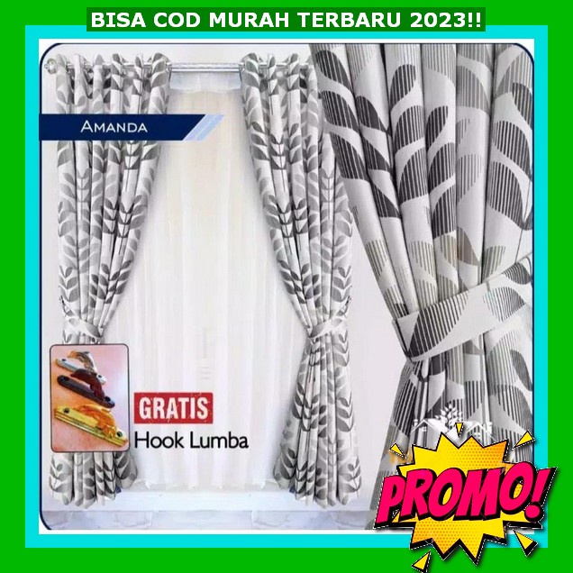 Kordeng Murah Hordeng Jendala Aesthetic 1 2 3 Meter Horden Polos Pendek Gordeng Jendela Panjang Grde