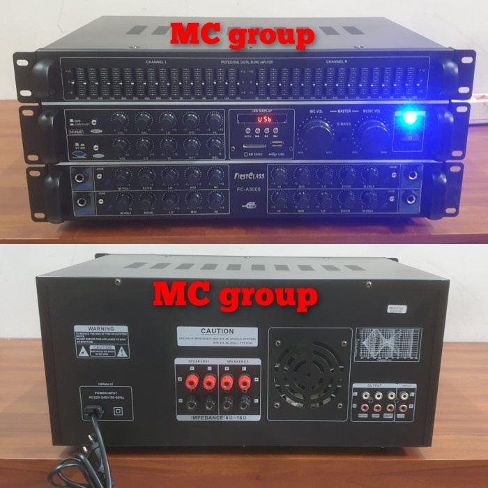POWER AMPLIFIER FIRSTCLASS FC A 3000 POWER AMPLI FC A 3000 FC A3000