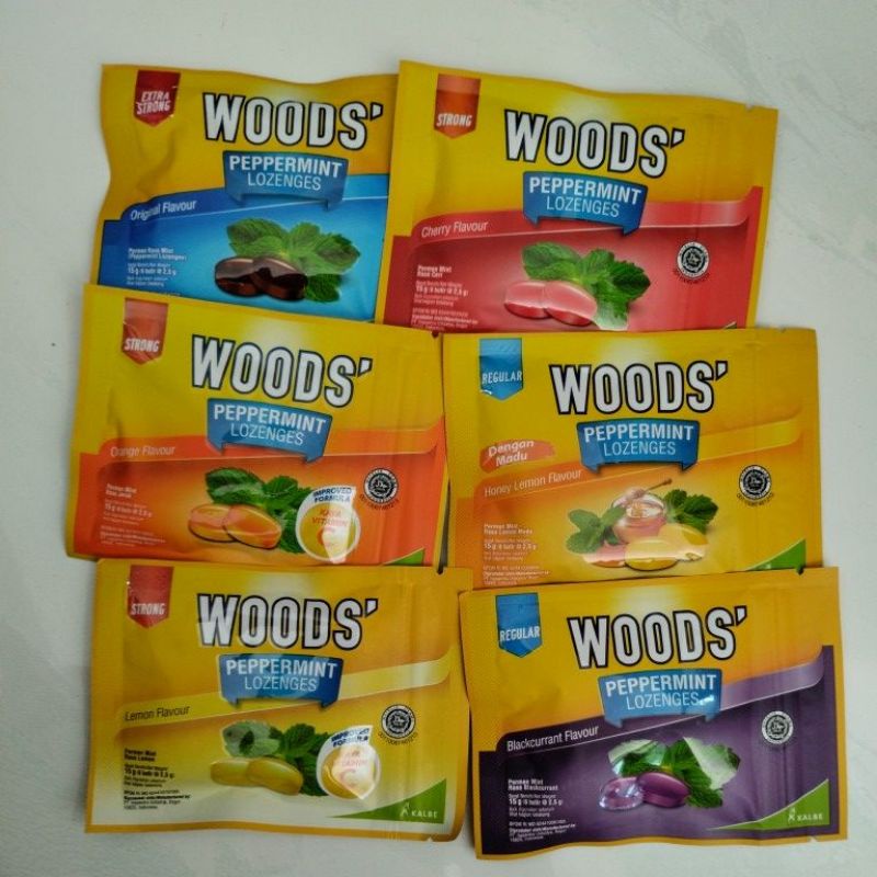 

Woods Permen Sachet Isi 6 Butir / Melegakan Tenggorokan