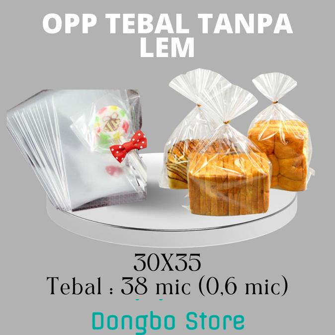 

Terbaru Plastik Opp Roti Tawar Tebal Tanpa Lem 30 X 35 Isi 100 Pcs/Lembar