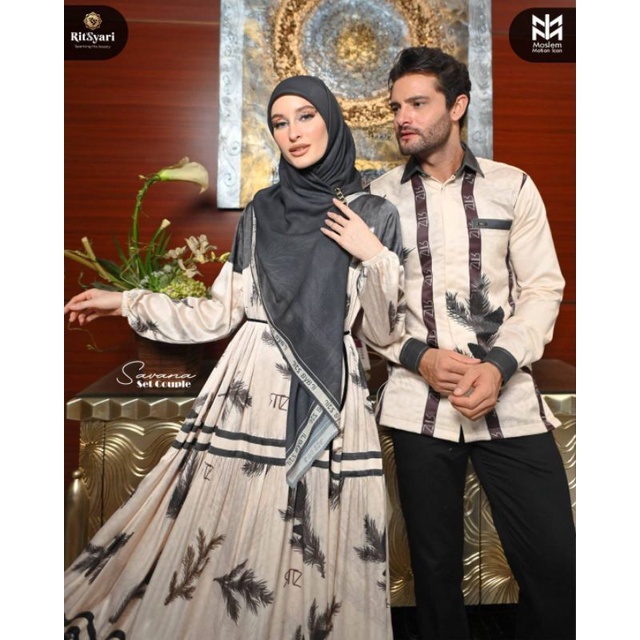 [RITZ SYAR'I] GAMIS SYARI / DRESS ONLY " SAVANA " By Ritz Syari