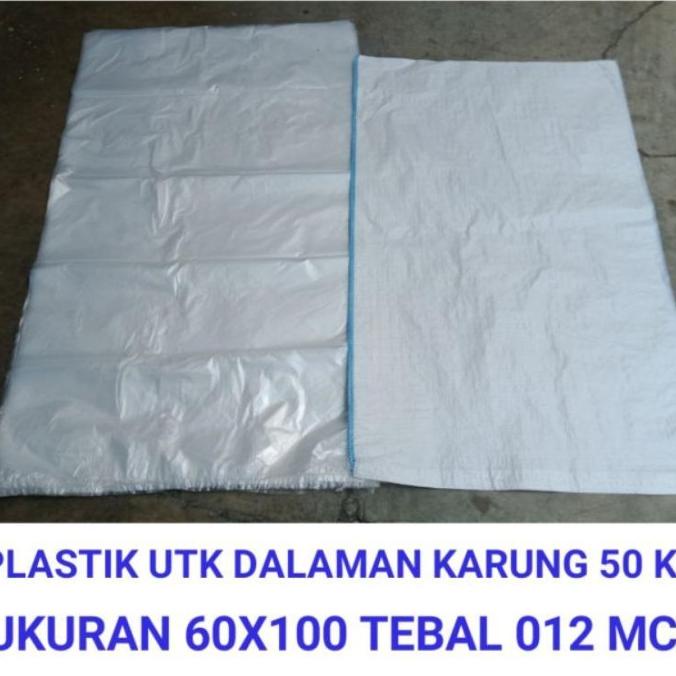 Inner (PLASTIK DALAMAN) karung 50 kg / karung 56 x 90 isi 100 lembar