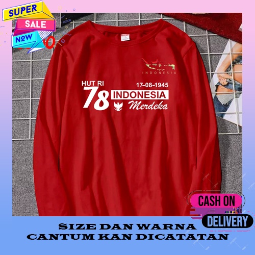 Kaos PANITA Hut RI 78 Indonesia Dewasa Pria dan Wanita T-shirt Kaos Polo Kemerdekaan RI Ke 78 TH Baj