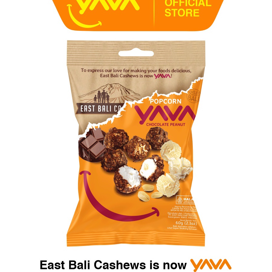 

❊Terupdate❋ GCKBK YAVA Popcorn Chocolate Peanut 60g 057 ✰Diskon