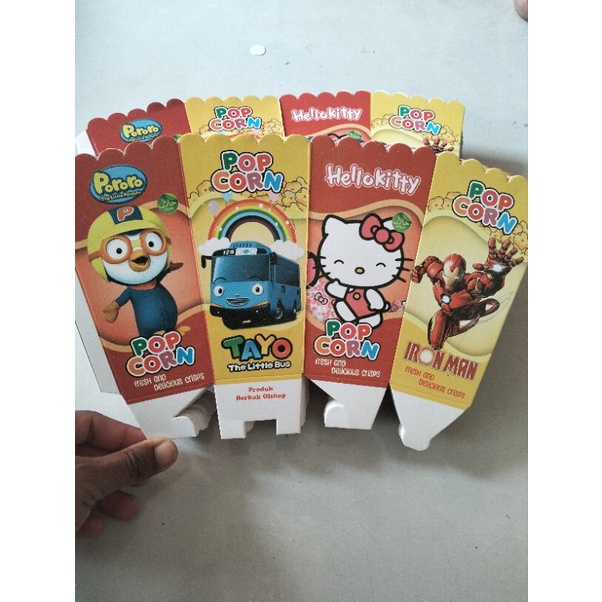 

kertas pop cron ukuran 12*6/kemasan buat isi pop cron/wadah buat pop cron