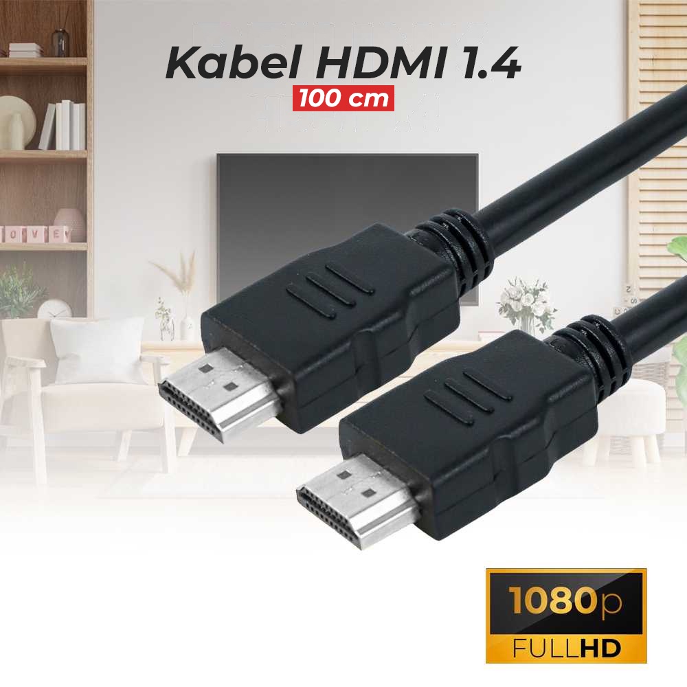 Kabel HDMI 1.4 1080P 3D 100 cm - New Product [ Black ]