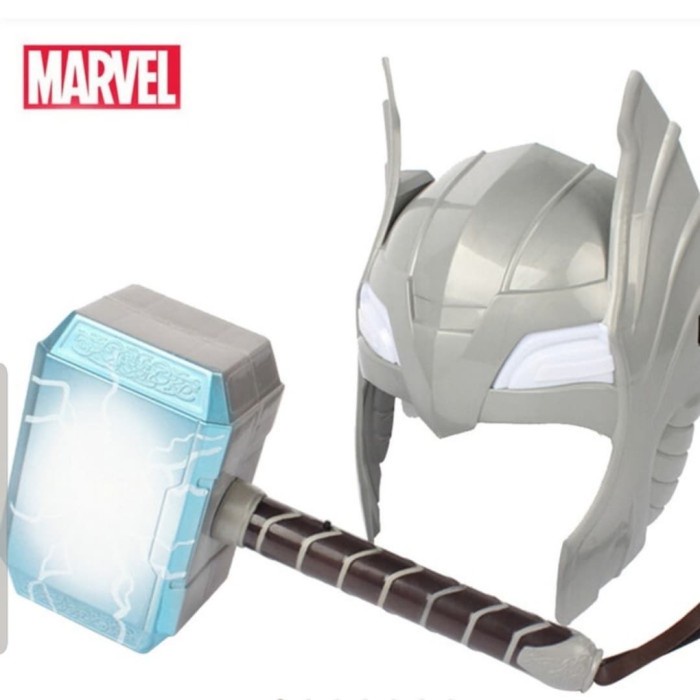 Mainan Palu Thor/Topeng Thor/Hammer Thor/Kostum Thor/Mainan Avengers