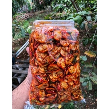 

Terlaris.. seblak krupuk bawang bantat pedas extra daun jeruk 1kg 7FC