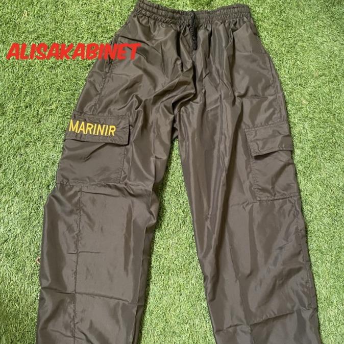 CELANA PANJANG TRAINING HIJAU PARASUT MARINIR TNI AL