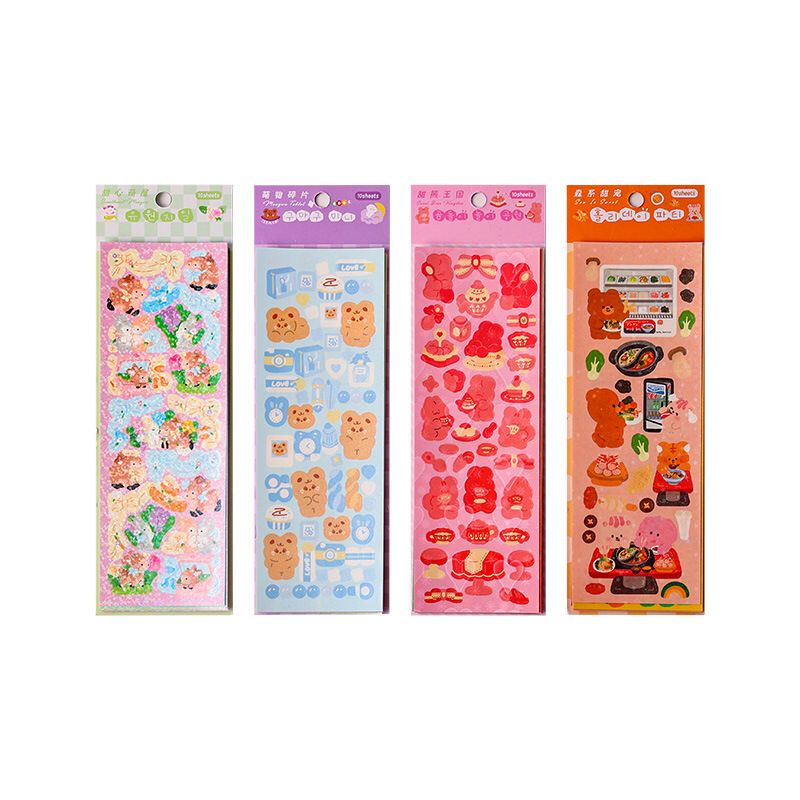 

I7A MILOLI] 10PCS FUNNY CARTOON SERIES PET DIY DIARY STICKER JURNAL BUJO PLANNER DECO STIKER HIAS -
