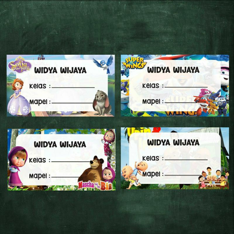 

M1P ISI 42 STIKER MAPEL - LABEL BUKU PELAJARAN SEKOLAH - STIKER MATA PELAJARAN TANPA PO N5V