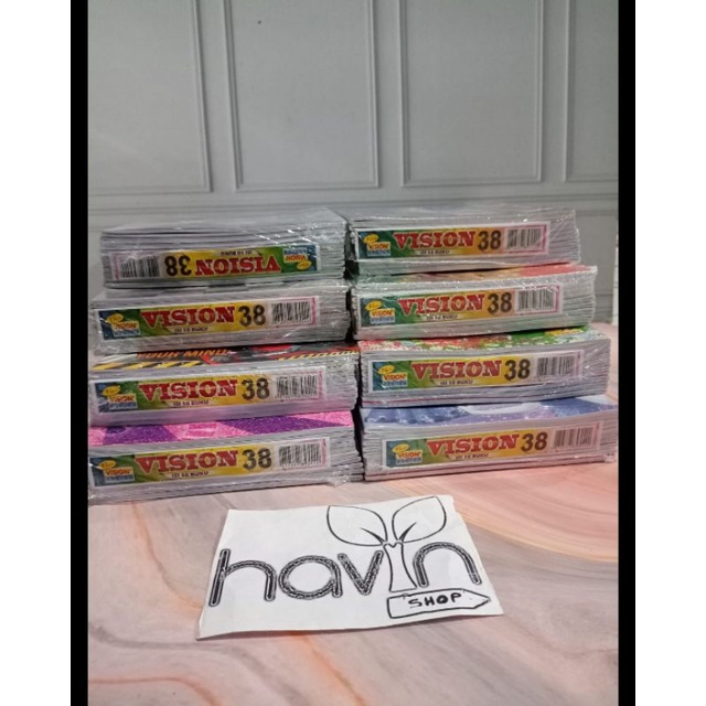 

CX2 (10PC)BUKU TULIS MEREK VISION ISI 38 LEMBAR N69