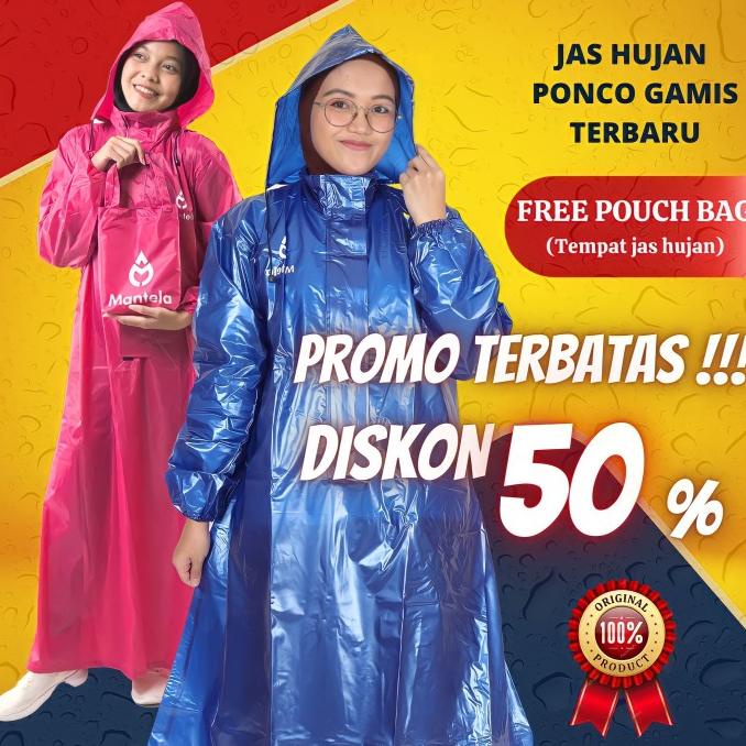 Jas Hujan Pria Wanita Dewasa Jas Ujan Mantel Hujan Rok Gamis Setelan