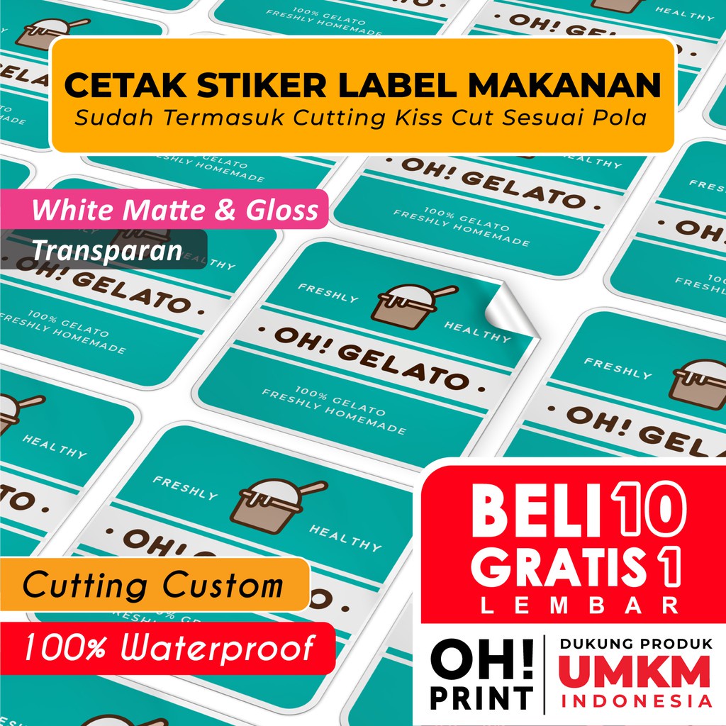 

FKL CETAK STIKER LABEL MAKANAN / LABEL KEMASAN + CUTTING / CETAK STIKER LABEL ONLINE SHOP E34