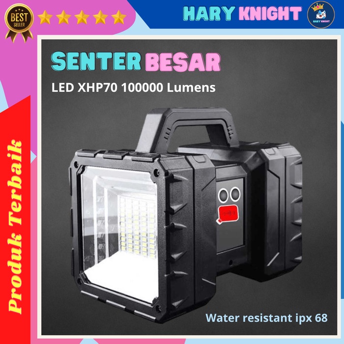 TERBARU Senter LED XHP70 Flashlight + 45 SMD 100000 Lumens /SENTER KEPALA/SENTER MINI/SENTER LED