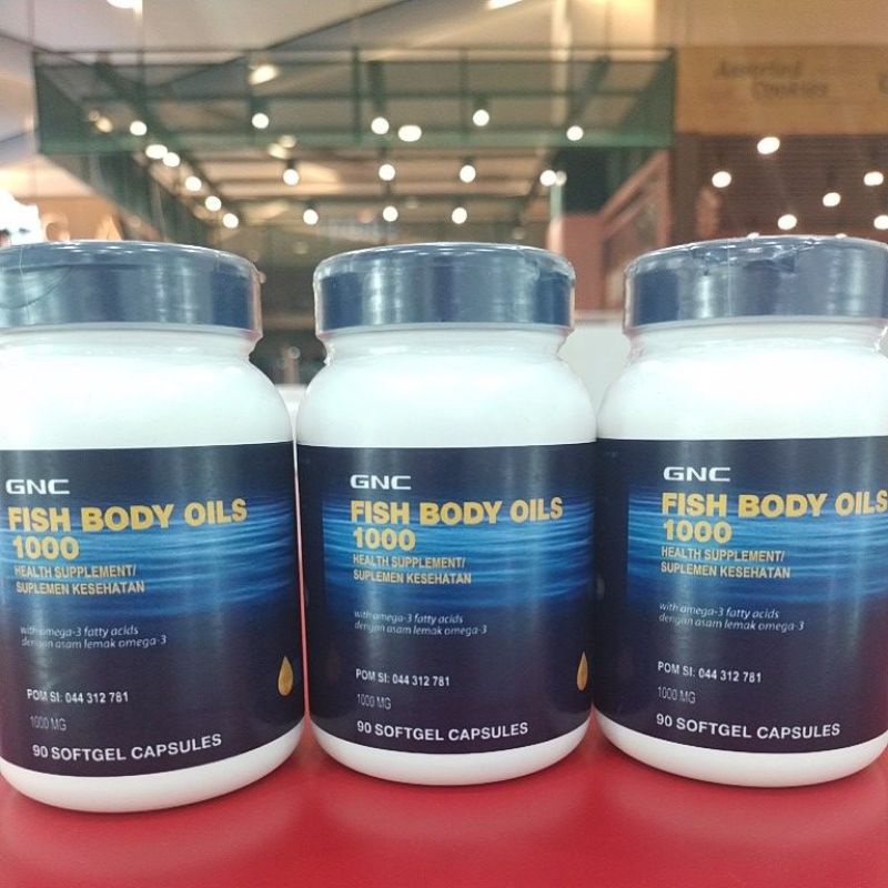 GNC fish body oil 1000mg  isi 90 softgel