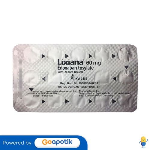 LIXIANA 60 MG STRIP 14 TABLET