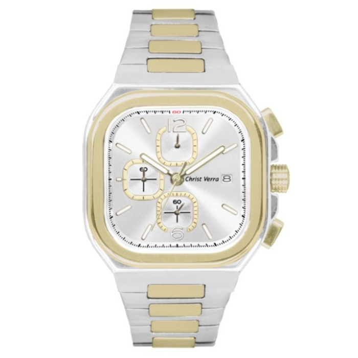 Jam Tangan CHRIST VERRA Pria Original CV 920362G-13 SLV