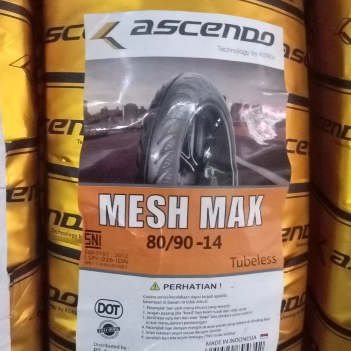 BAN ASCENDO MESH MAX 80/90-14