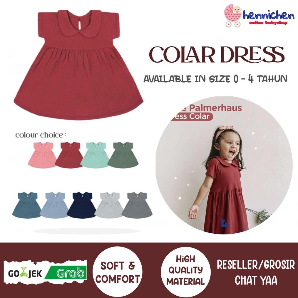 Viral Promo 7.7 Promo Baju Lebaran Little Palmerhaus Dress Collar Dress Anak Perempuan Dress Anak Dr