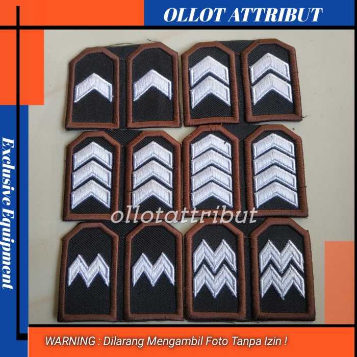 Best Seller Pangkat Pdl Timbul Bordir Bripda Briptu Brigadir Bripka Aipda Aiptu