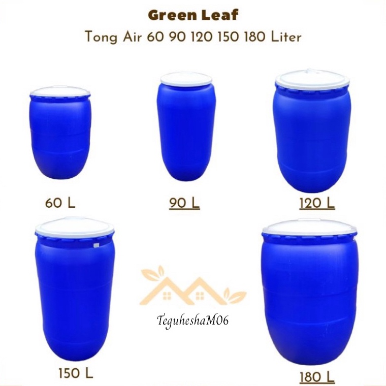 Murah.. GREEN LEAF - TONG AIR / TONG AIR GREEN LEAF 60-90-120-150-180 Liter / Gentong BLF