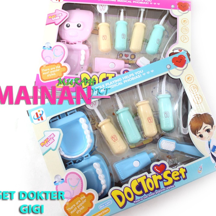 ➷➷✻✫ MAINAN ANAK MURAH DOCTOR SET DOKTER GIGI K78 SIMULASI PRIKSA GIGI TAMBAL GIGI LED Ready