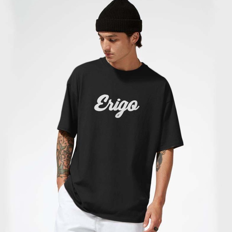 Super Promo Kaos Distro Pria Wanita Keren Sablon Polyflex Bahan Premium Motif Kata Kata dan Gambar E