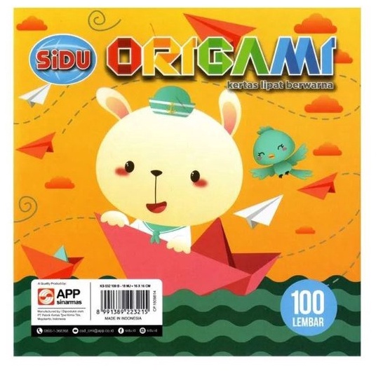 

BLST1656 (C6369] KERTAS LIPAT ORIGAMI BESAR SIDU 16cm x 16cm [100 lembar] KERTAS SUKUNG