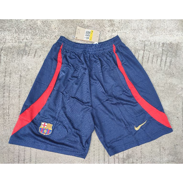 ➷ New SHORT Celana bola Barca Barcelona Training Prematch CAMISETA 2022/2023 navy 22/23 grade ori of