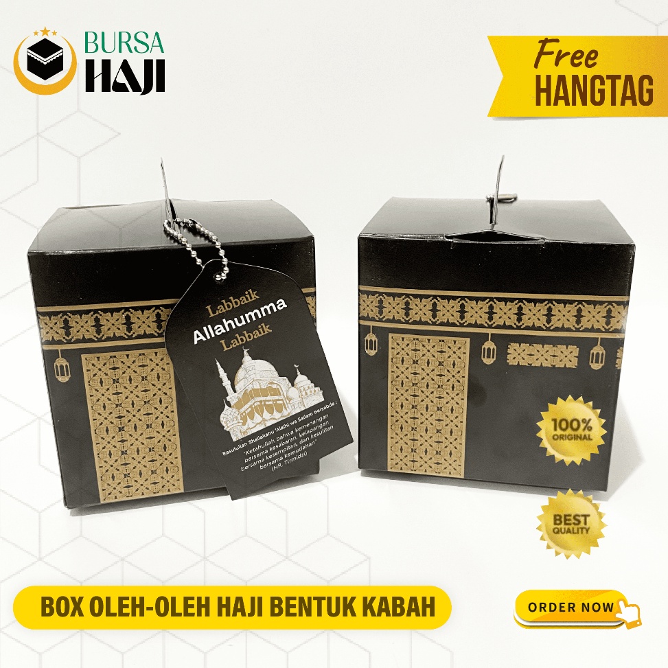 

•|MurahDus Box Kabah Paket Oleh Oleh Haji Umroh Premium Free Hangtag Produksi Buraidah Isi 50 Pcs❁
