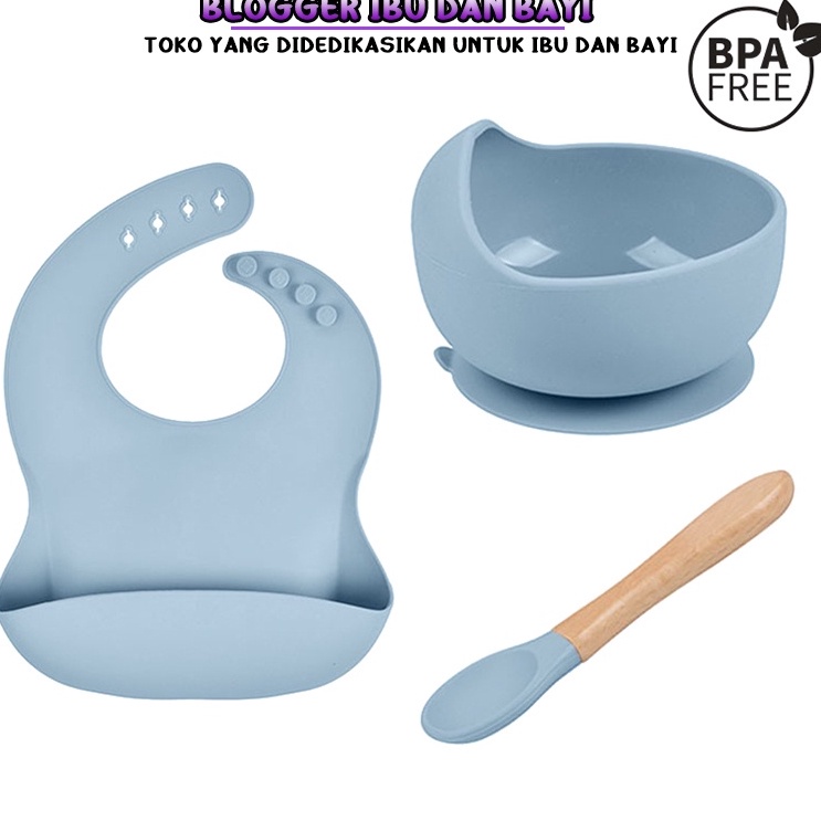 Tempat Minum Anak Murah TUPPERWARE ASLI ・Premium Baby Bibs Silikon BPA Free Waterproof MPASI Celemek