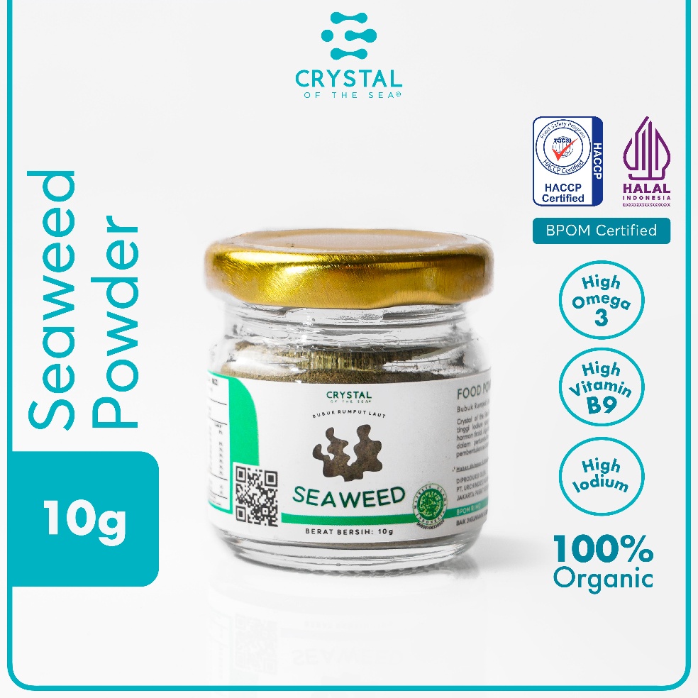 

Model Keren.. Crystal of the Sea | Seaweed Powder (10GR) / Bubuk Rumput Laut / Bubuk Nori - Bumbu Kaldu MPASI NON MSG GPZ