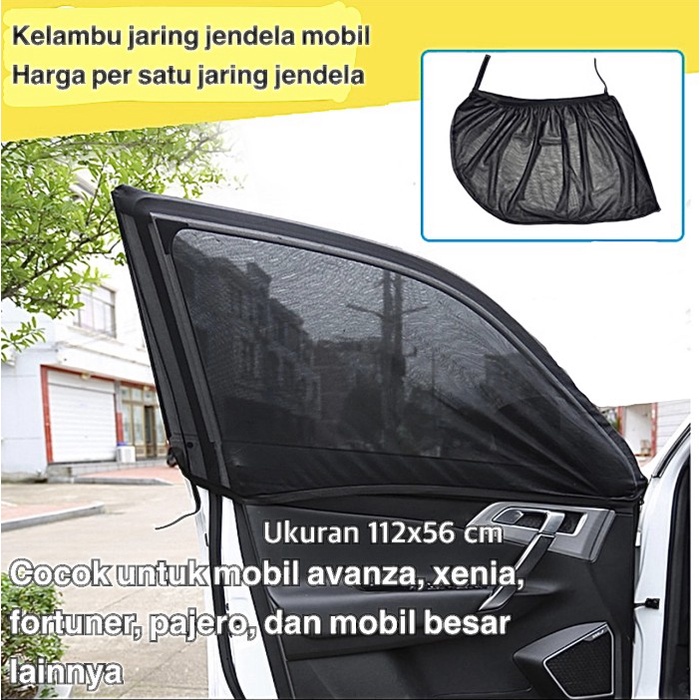 KELAMBU JARING JENDELA MOBIL ANTI NYAMUK ANTI SPY UKURAN XL