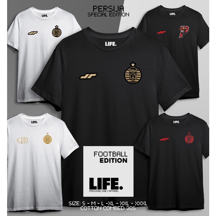 Kaos PERSIJA model Jersey Bola Special Edition 1537 Bahan Katun Combed