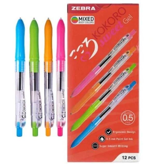

Pulpen Gel Zebra Kokoro / Gel Pen Kokoro [Lusin[