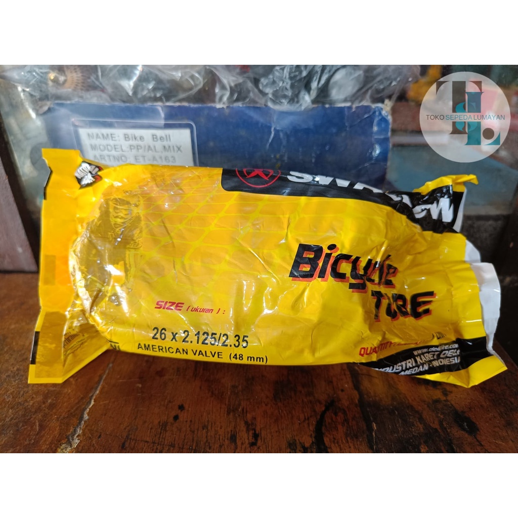 BAN DALAM SEPEDA SWALLOW UKURAN 26 DOP 48MM UNTUK SEPEDA MTB 26 VELG LANCIP