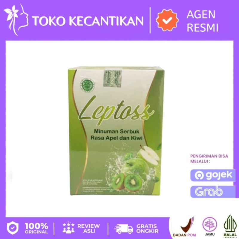 

LEPTOSS MINUMAN SERBUK RASA APEL DAN KIWI - SUPLEMEN DIET PELANGSING HERBAL BPOM HALAL MUI