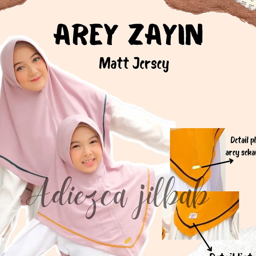 ❁ M 21076 TERHITZ JILBAB INSTANT AREY ZAYYIN ORIGINAL BY AREY Ready Stok ♡